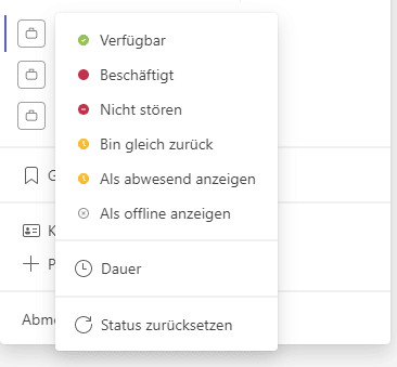 Show teams status as offline